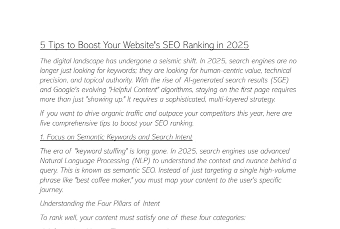 write 1000 words SEO blog posts and articles